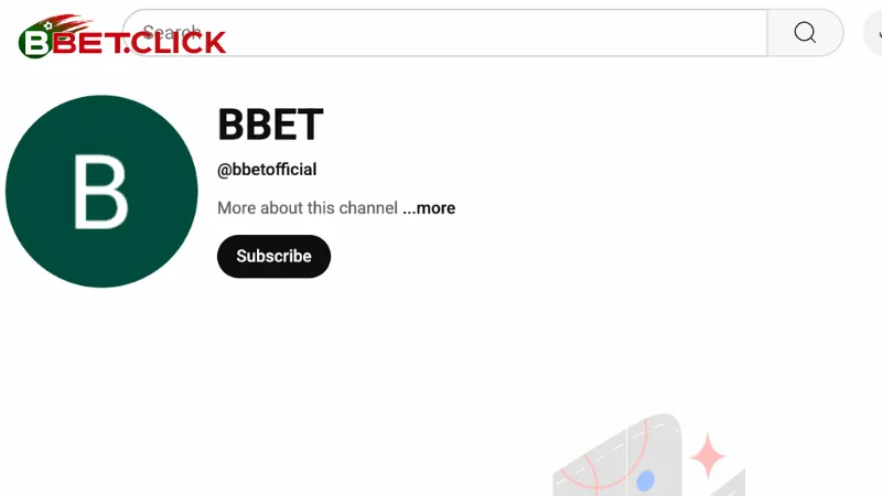 Liên hệ BBet qua channel Youtube