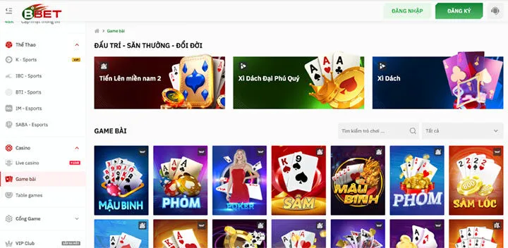 Sản phẩm giải trí có tại BBet
