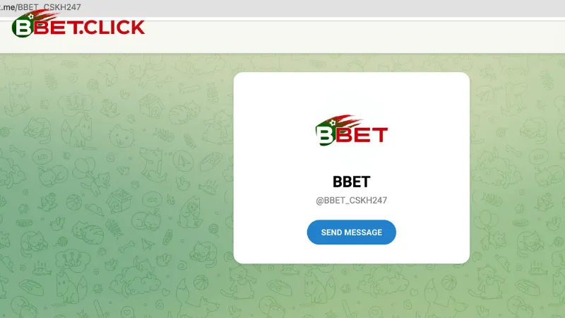 Liên hệ BBet qua Telegram