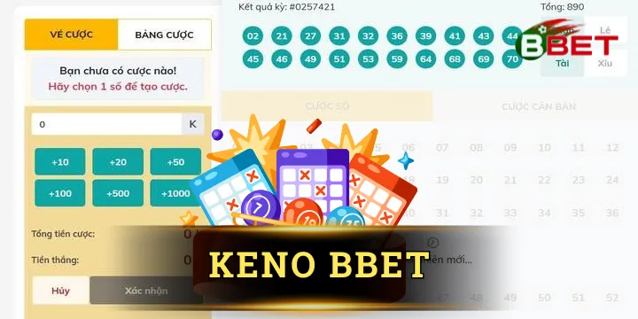 Keno BBet - Trò chơi xổ số được yêu thích nhất năm nay