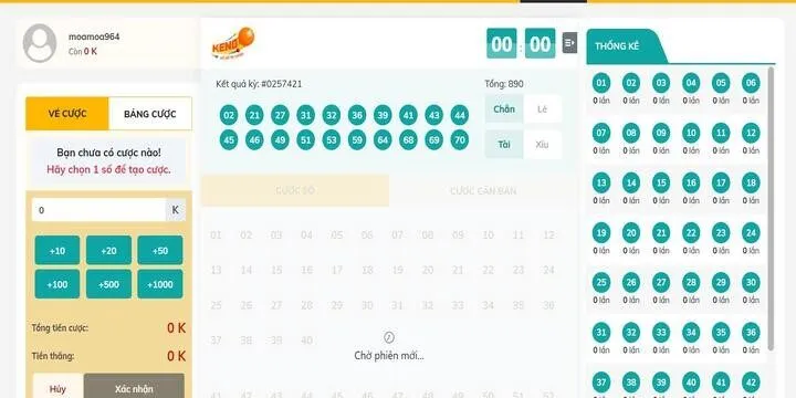 Tổng quan về trò chơi xổ số trực tuyến keno BBet mới nhất