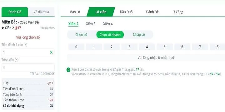 Lô đề 3 miền BBet có tỷ lệ trả thưởng cao