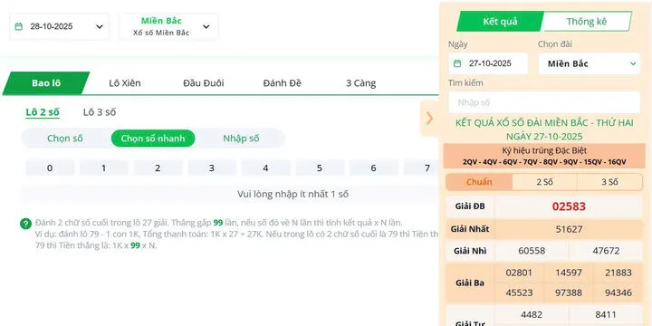 Nhiều hình thức dự đoán lô đề 3 miền BBet