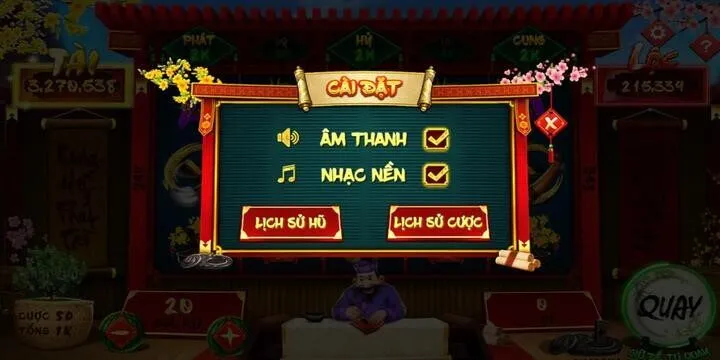 Bảng thưởng đặc biệt trong trò chơi ông đồ BBET