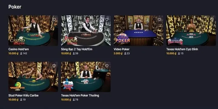 Luật chơi và các vòng cược chi tiết Poker Texas BBet