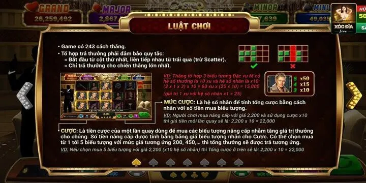 Lối chơi đa dạng nhiều tính năng của sòng bạc hoàng gia BBet