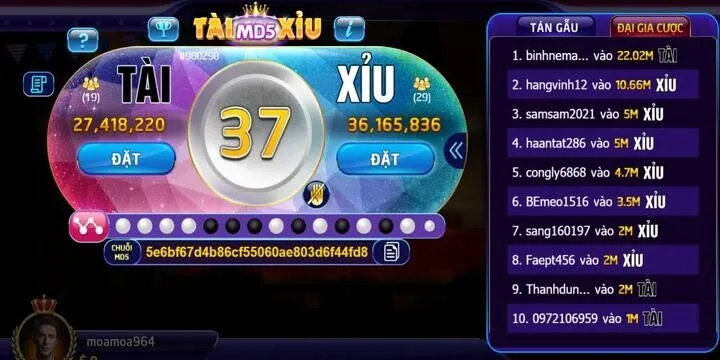 Hướng dẫn tân binh về cách chơi tài xỉu MD5 BBet mới nhất