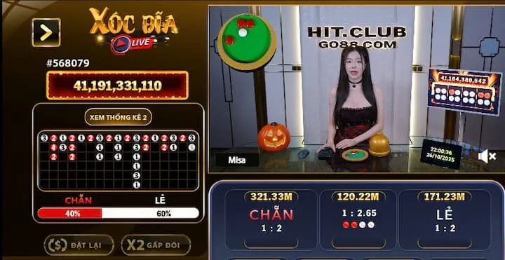 Xóc đĩa livestream BBET mang lại trải nghiệm hấp dẫn